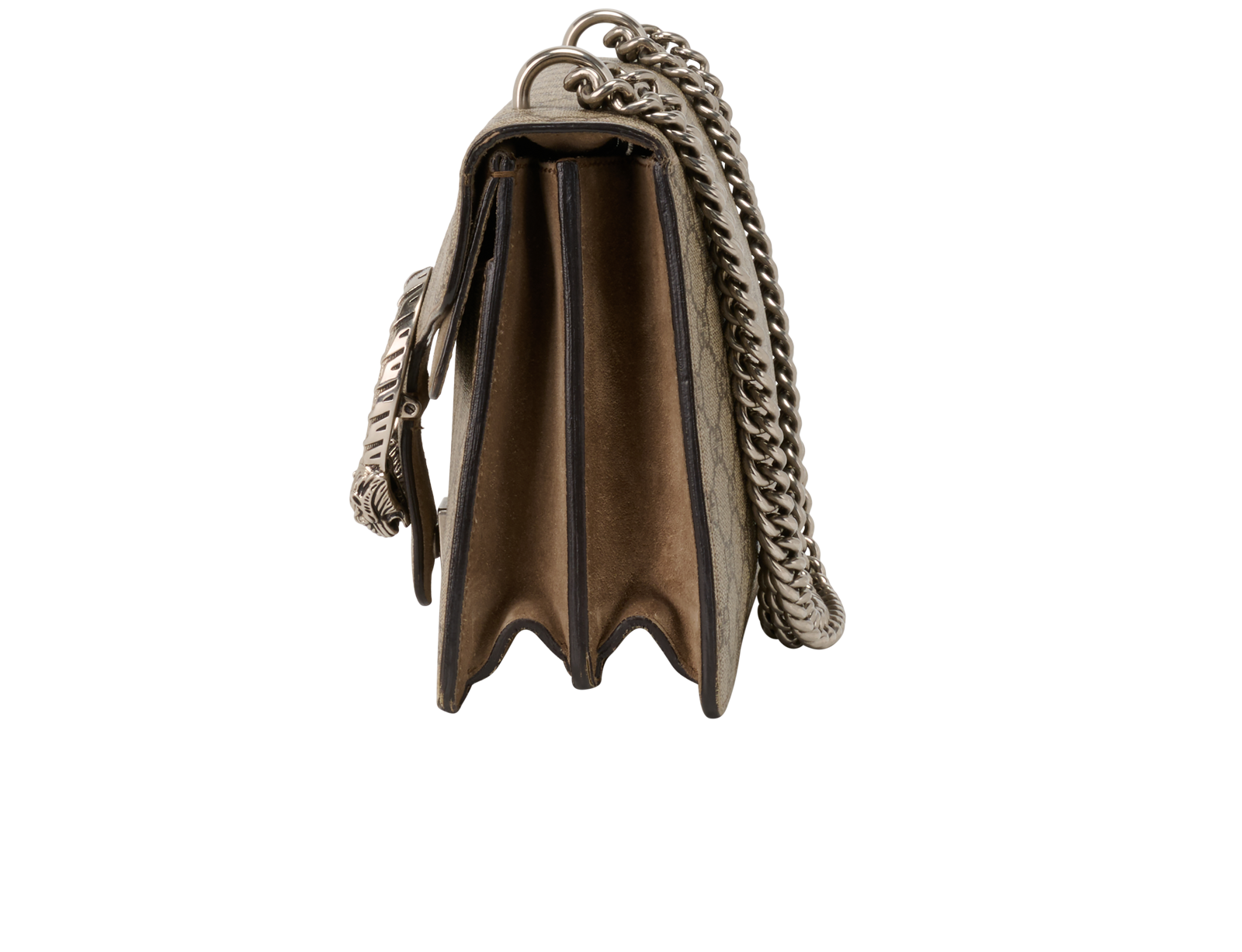 Dionysus Wallet On Chain, &pound;650, Handbags, Beige, Canvas, Bottom view